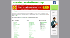Desktop Screenshot of mexicowebdirectory.com
